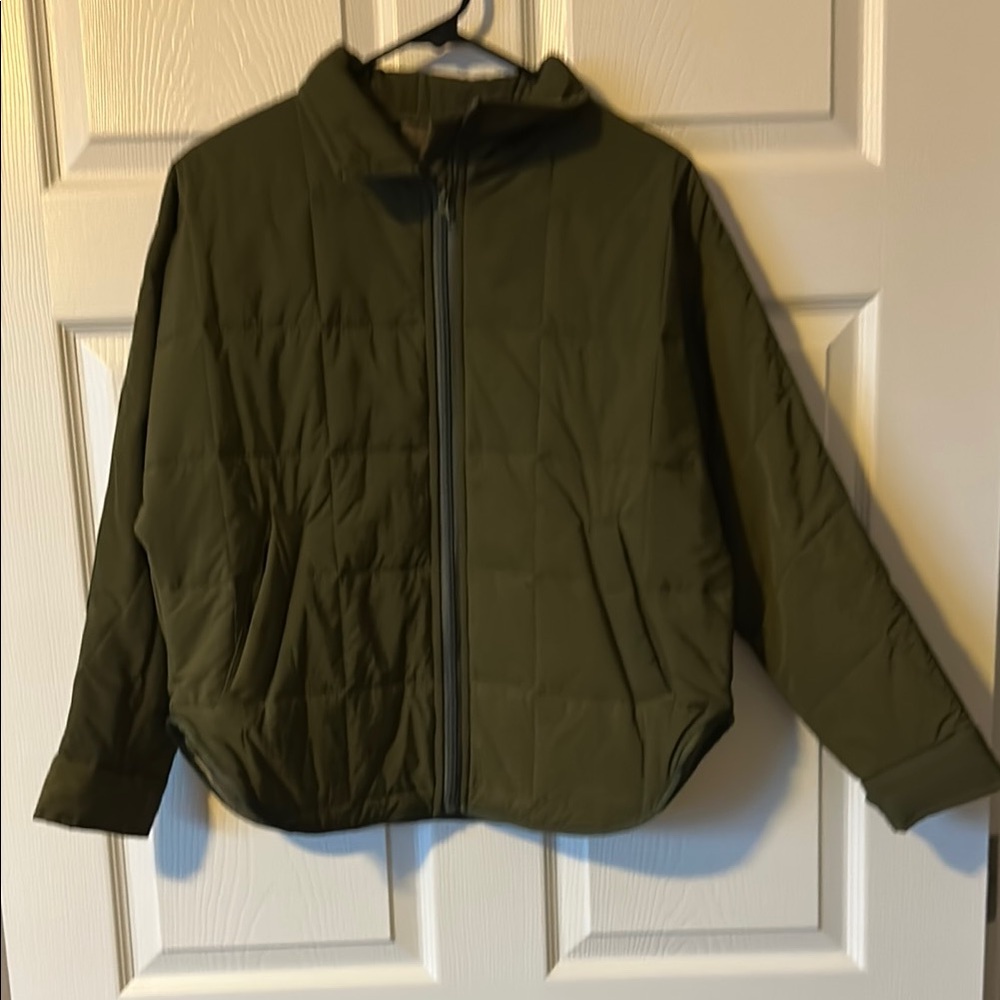 Olive Green Quilted Jacket